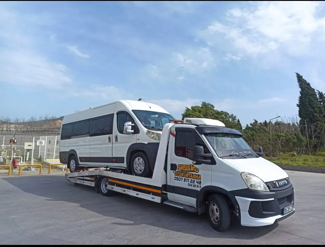 Transit dolmuş çekici ile taşıma
