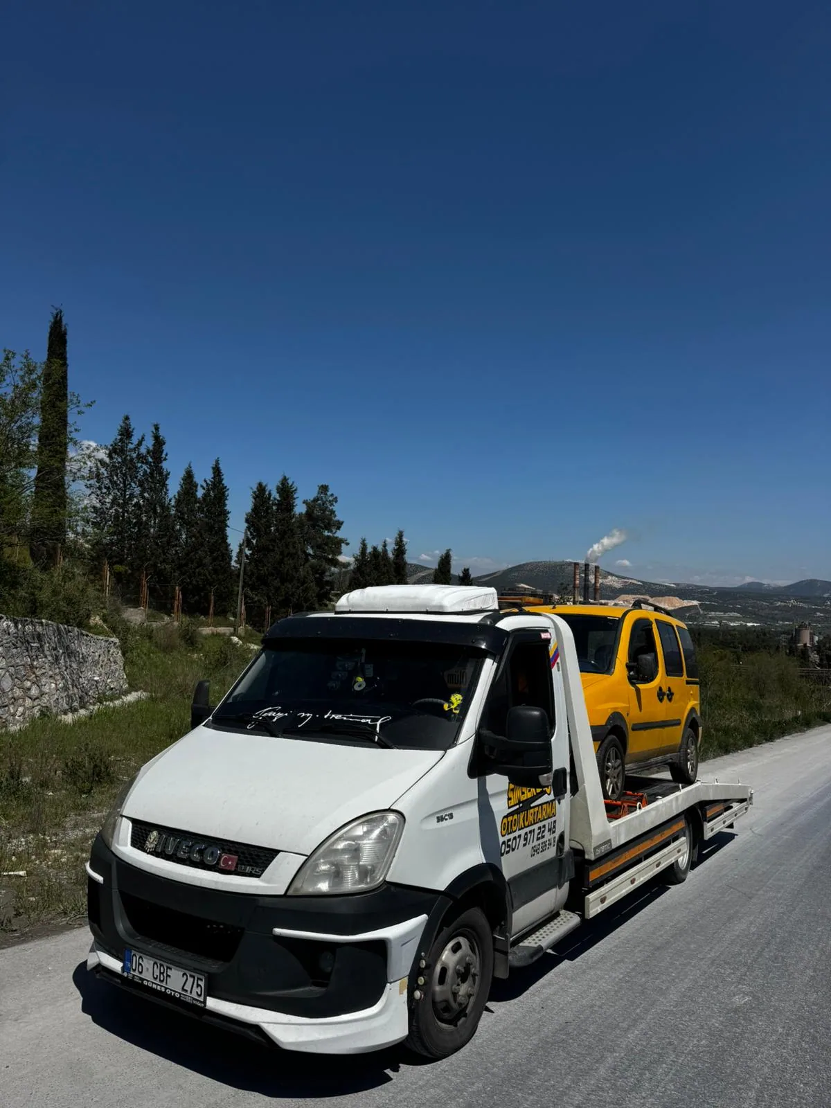 Taksi çekici ile taşıma